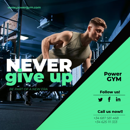 social media ad for gym