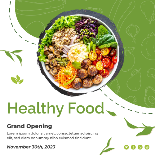 vegan food social media ad